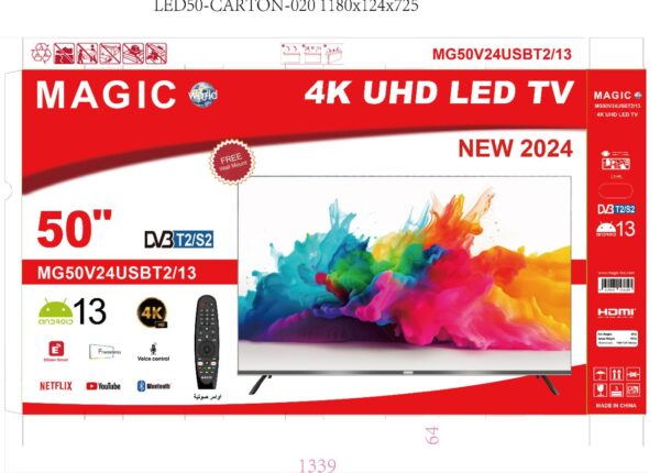 MAGIC LED 50 Inch Smart TV FHD, Android 13.0